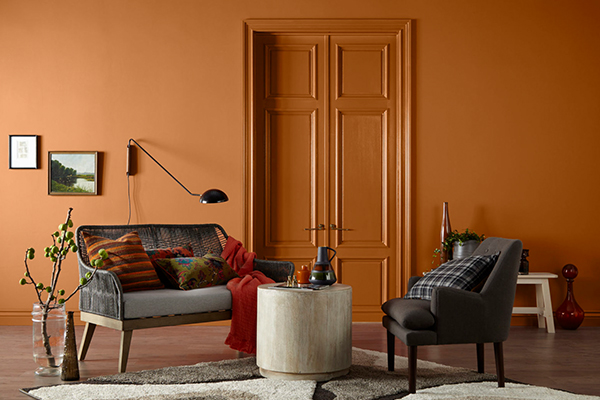 تاثیر ترکیب رنگ‌های سرد و گرم در طراحی اتاق نشیمن